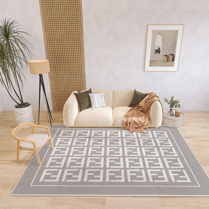 91家纺网 家纺一手货源 找家纺 （总）芙宁娜 2024新款仿羊绒家用客厅地毯简约轻奢高级感沙发茶几毯卧室地毯地垫