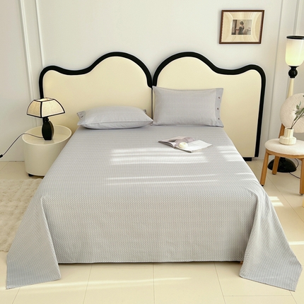 91家纺网 家纺一手货源 找家纺 （总）首爱家纺 2025新款全棉色织提花老粗布凉席三件套