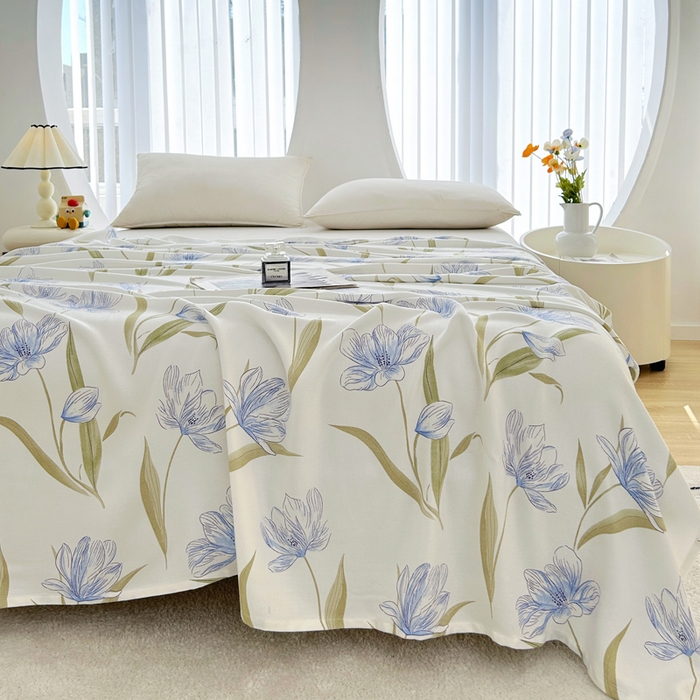 91家纺网 家纺一手货源 找家纺 首爱2025新款印花竹纤维午睡盖毯子空调毯沙发毯多功能儿童盖毯毯子洛伊