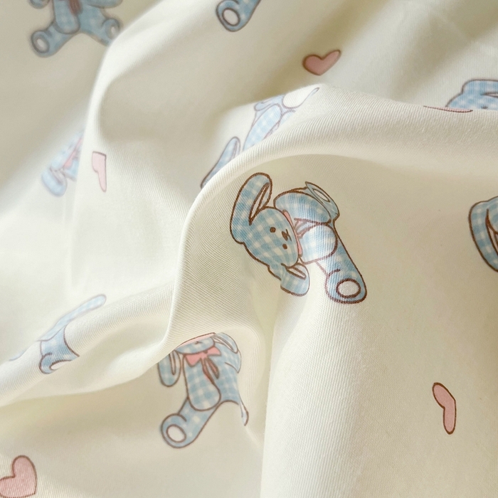 91家纺网 家纺一手货源 找家纺 HL原创 2024新款13070全棉40s单被套 布偶狗