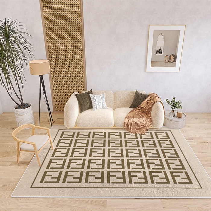 91家纺网 家纺一手货源 找家纺 （总）芙宁娜 2024新款仿羊绒家用客厅地毯简约轻奢高级感沙发茶几毯卧室地毯地垫