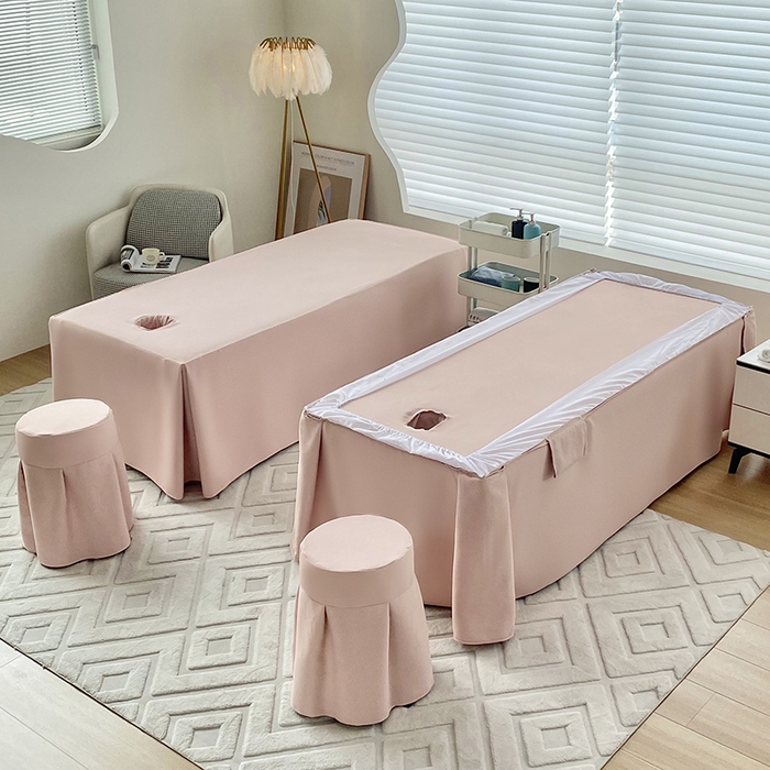 91家纺网 家纺一手货源 找家纺 莉人坊 2024新款米啦棉床罩 雅韵藕粉