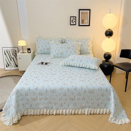 宜凡家纺 2024新款莫代尔印花床盖三件套（两面可用） 锦觅