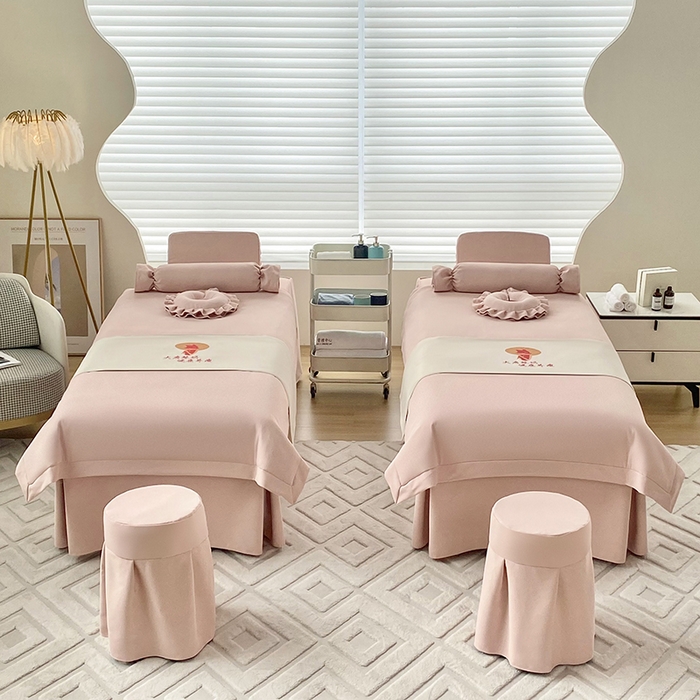 91家纺网 家纺一手货源 找家纺 莉人坊 2024新款米啦棉床罩 雅韵藕粉