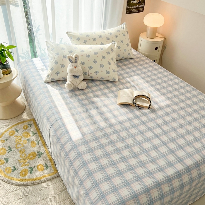 91家纺网 家纺一手货源 找家纺 HL原创 2024新款13070全棉40s单被套 布偶狗