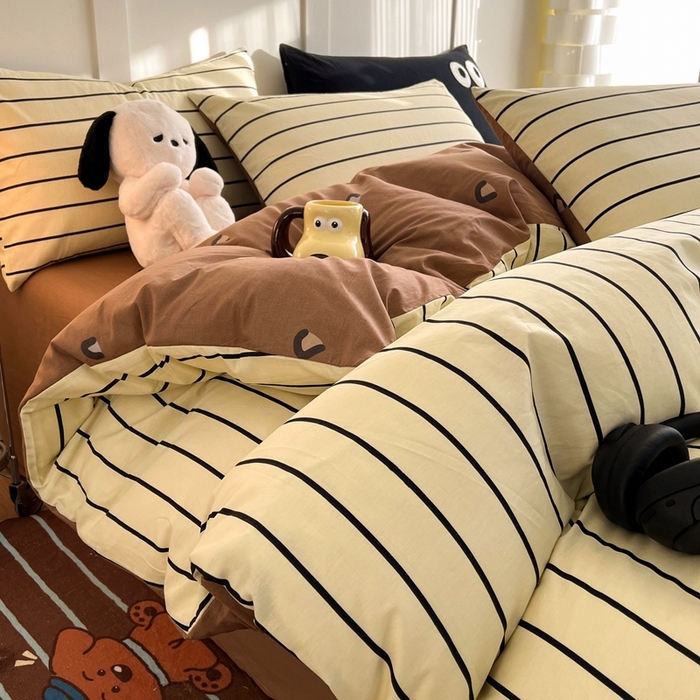 91家纺网 家纺一手货源 找家纺 HL原创 2024新款13070全棉40s单被套 复古豹纹