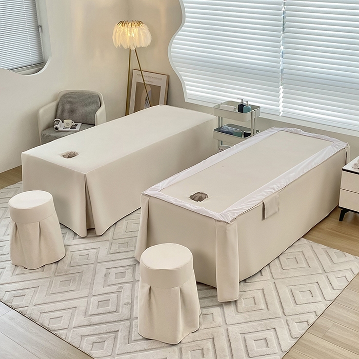 91家纺网 家纺一手货源 找家纺 莉人坊 2024新款米啦棉床罩 雅韵淡杏