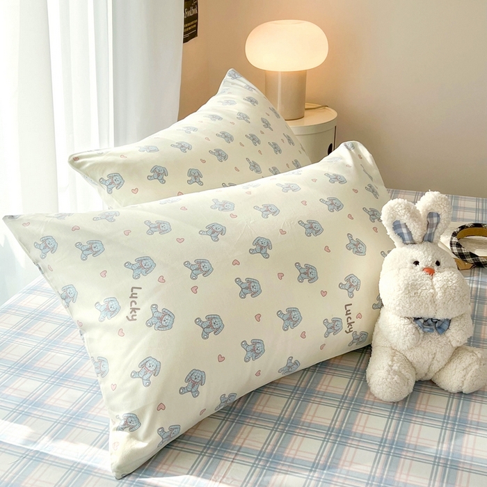 91家纺网 家纺一手货源 找家纺 HL原创 2024新款13070全棉40s单被套 布偶狗