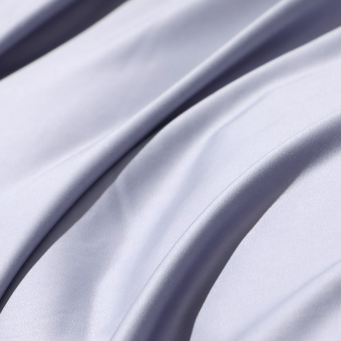91家纺网 家纺一手货源 找家纺 晶缦家纺 2024新款100S全棉贡缎长绒棉纯色四件套和单品-纯沐系列 四件套 纯沐-绫兰灰