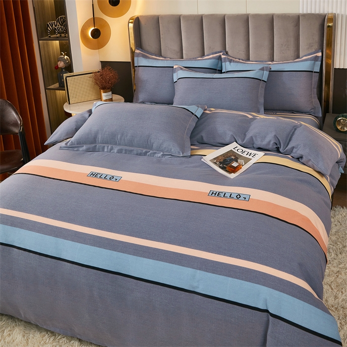 91家纺网 家纺一手货源 找家纺 尚帛 2024新款新疆棉磨毛印花单品枕套 致青春-灰