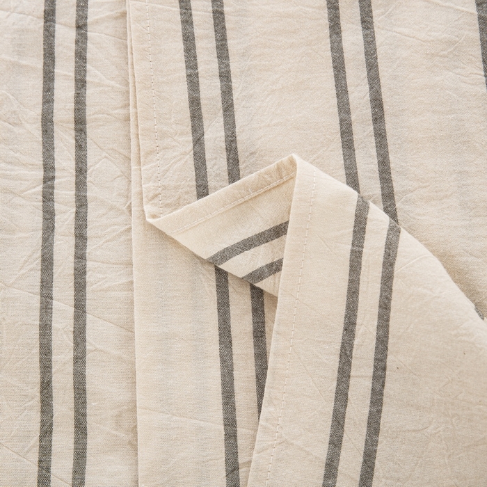 91家纺网 家纺一手货源 找家纺 大黄蜂家居家纺 2025新款日式纯棉水洗棉信封式枕套 复古绿条