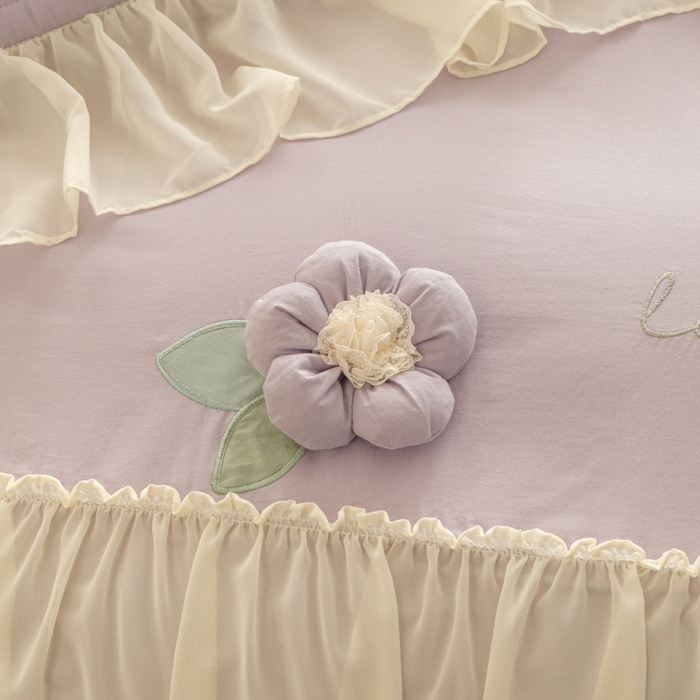 91家纺网 家纺一手货源 找家纺 （总）胜权家纺 2024新款A类水洗60支全棉工艺款夹棉单床裙