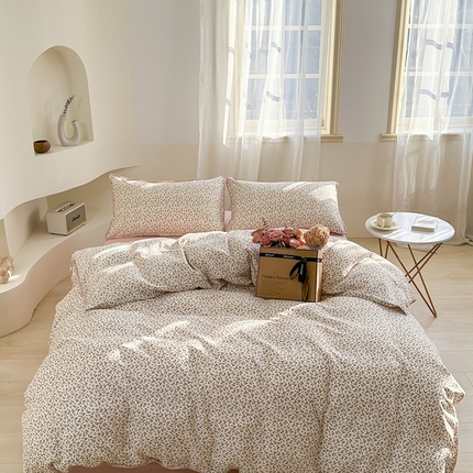 91家纺网 家纺一手货源 找家纺 （总）洋铭区（原狠狠爱） 2024新款全棉双层纱四件套