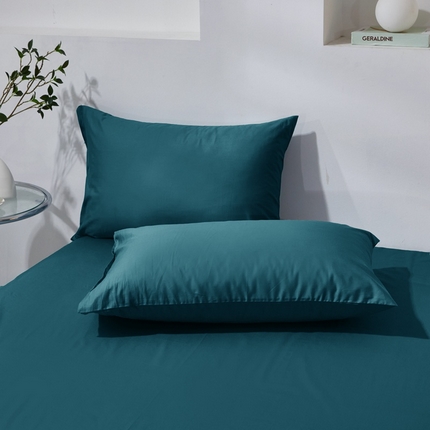 91家纺网 家纺一手货源 找家纺 （总）晶缦家纺 2025新款喷气全棉13376纯棉斜纹纯色多规格四件套和单品-沐色系列 单枕套