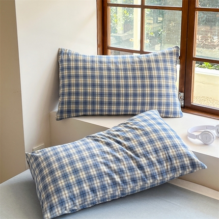 91家纺网 家纺一手货源 找家纺 （总）北欧良品 2024新款A类全棉色织水洗棉单枕套