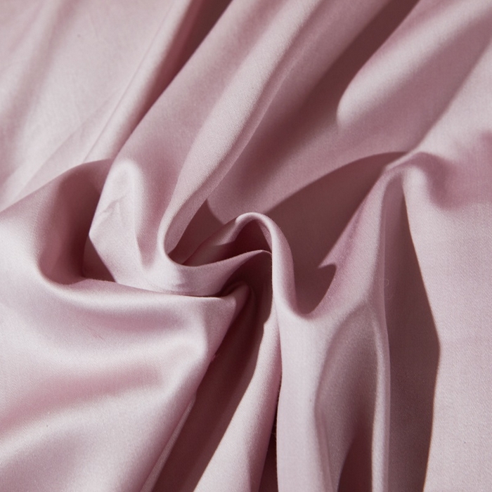 91家纺网 家纺一手货源 找家纺 晶缦家纺 2024新款全棉60支贡缎长绒棉纯色多规格四件套和单品-琅夕系列 单床单 琅夕-粉豆沙