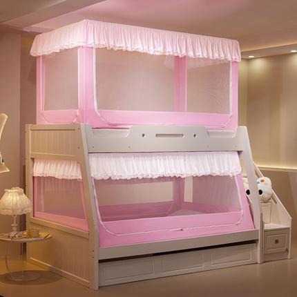 91家纺网 家纺一手货源 找家纺 （总）安金蚊帐 2024新款新型上下铺防尘顶子母床蚊帐