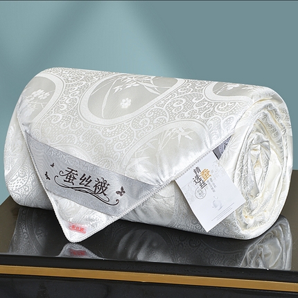 91家纺网 家纺一手货源 找家纺 茧月 2024 新款直播爆款提花蚕丝夏被空调被夏凉被 梅兰竹菊