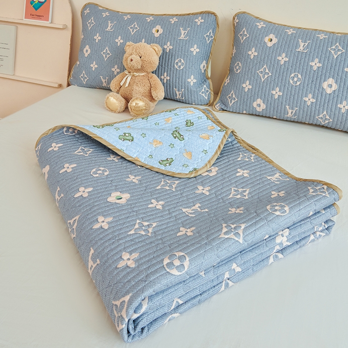 91家纺网 家纺一手货源 找家纺 莎果 2024新款正面纯棉绗缝床盖 灵感缪斯