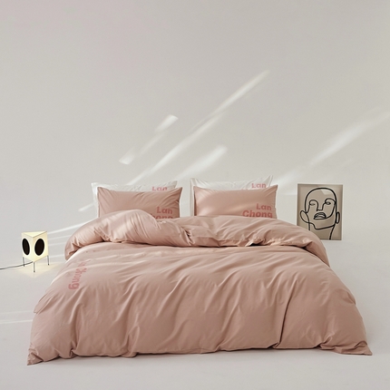 8小时 2024新款40S懒虫四件套系列---四件套 懒虫-浅玉