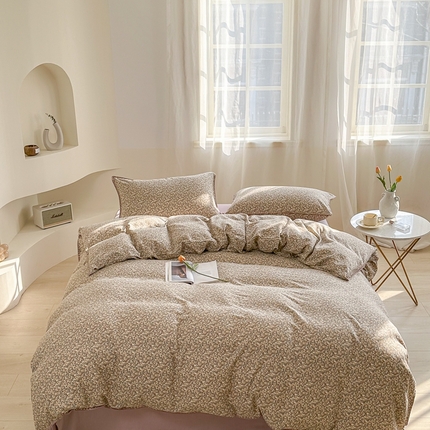 91家纺网 家纺一手货源 找家纺 （总）洋铭区（原狠狠爱） 2024新款全棉双层纱四件套