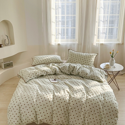 91家纺网 家纺一手货源 找家纺 （总）洋铭区（原狠狠爱） 2024新款全棉双层纱四件套