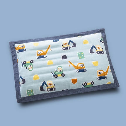 91家纺网 家纺一手货源 找家纺 （总）大黄蜂家居家纺 2025新款A类纯棉双层纱儿童荞麦枕套枕头