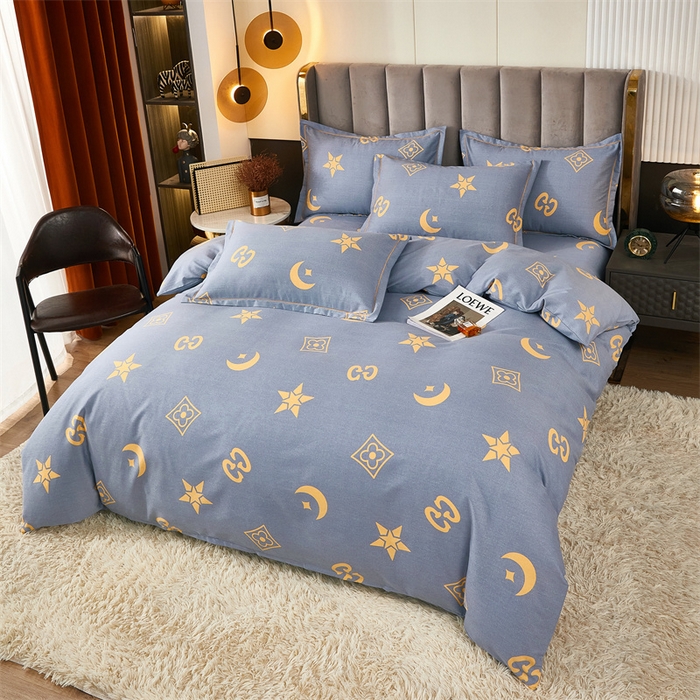 91家纺网 家纺一手货源 找家纺 尚帛 2024新款新疆棉磨毛印花单品被套 星际浩渺-灰