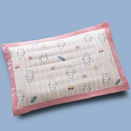 91家纺网 家纺一手货源 找家纺 （总）大黄蜂家居家纺 2025新款A类纯棉双层纱儿童荞麦枕套枕头