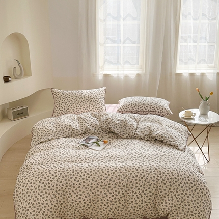 91家纺网 家纺一手货源 找家纺 （总）洋铭区（原狠狠爱） 2024新款全棉双层纱四件套