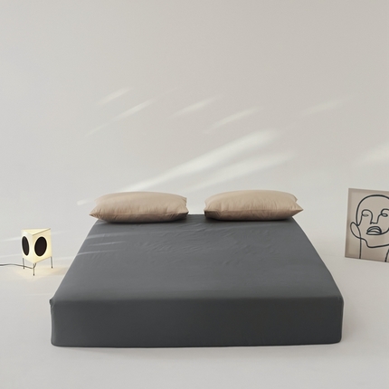 8小时 2024新款40S懒虫四件套系列---单床笠 懒虫-炭黑