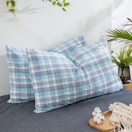 91家纺网 家纺一手货源 找家纺 （总）大黄蜂家居家纺 2025新款日式纯棉水洗棉信封式枕套