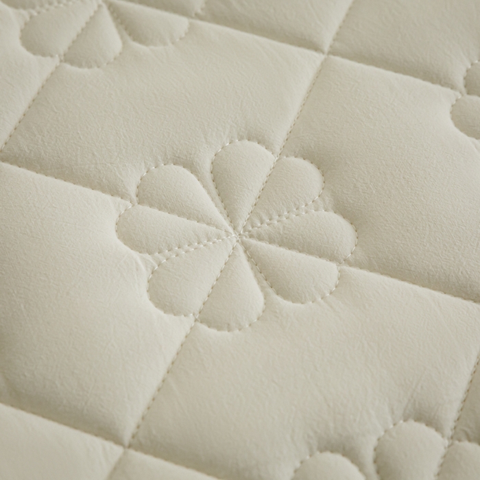 91家纺网 家纺一手货源 找家纺 芬晴家纺 2024新款A类全棉水洗棉抗菌床笠夹棉床笠奥兰 奥兰-奶白