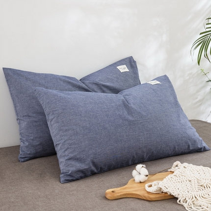 91家纺网 家纺一手货源 找家纺 （总）大黄蜂家居家纺 2025新款日式纯棉水洗棉信封式枕套