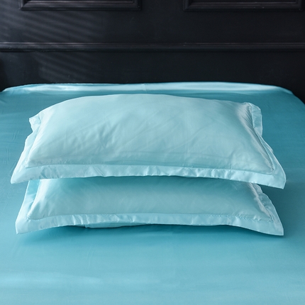 经年 2024新款特价款丝绸冰丝单品套件系列 单枕套 水蓝