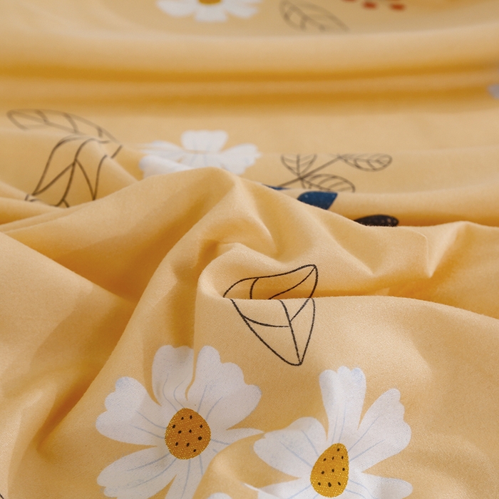 91家纺网 家纺一手货源 找家纺 2024新款小清新ins风芦荟棉亲肤棉磨毛四件套植物羊绒直播 半暖时光