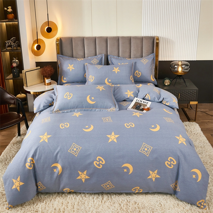 91家纺网 家纺一手货源 找家纺 尚帛 2024新款新疆棉磨毛印花单品被套 星际浩渺-灰