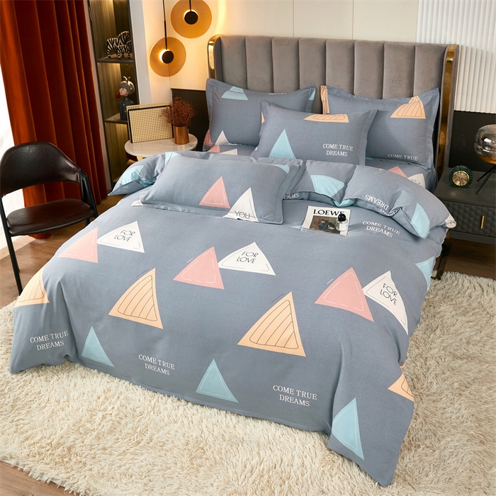 91家纺网 家纺一手货源 找家纺 尚帛 2024新款新疆棉磨毛印花单品被套 追光者