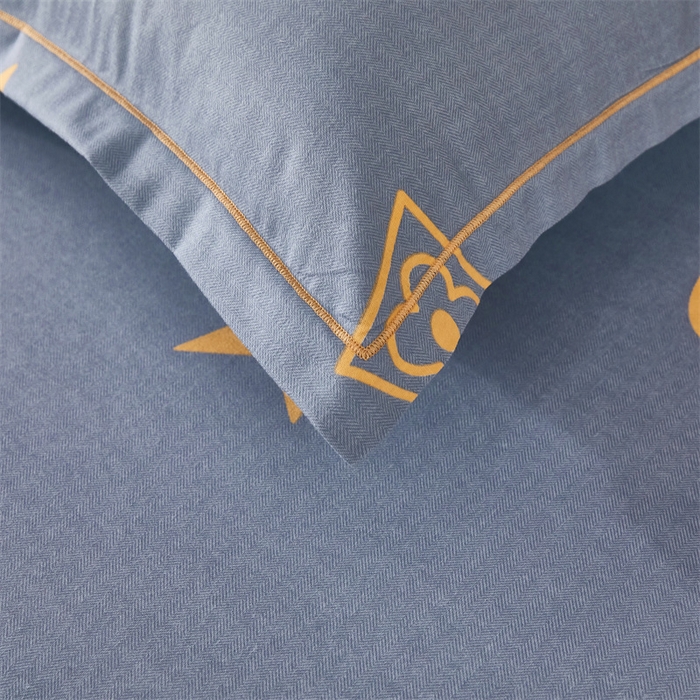 91家纺网 家纺一手货源 找家纺 尚帛 2024新款新疆棉磨毛印花单品枕套 星际浩渺-灰