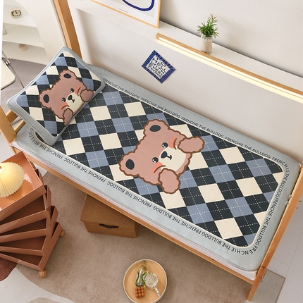 91家纺网 家纺一手货源 找家纺 （总）多乐家纺 2024新款学生床数码大版印花冰丝凉席