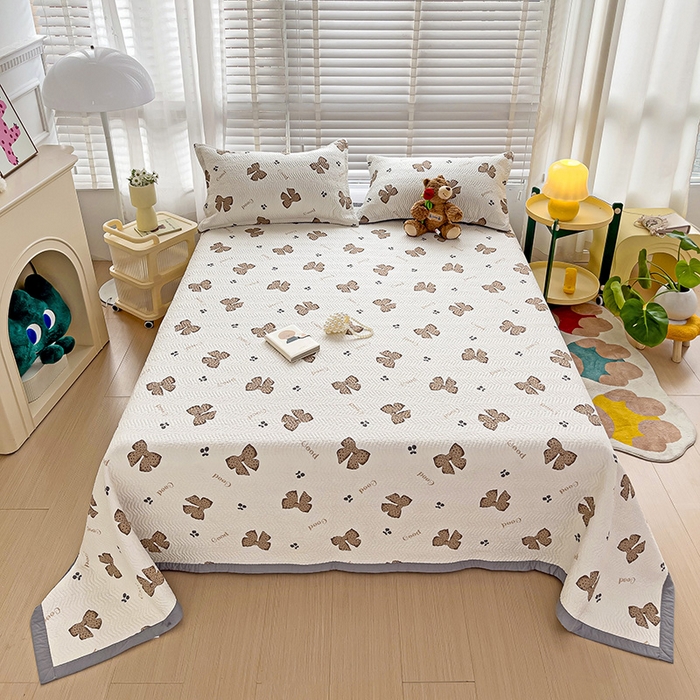 91家纺网 家纺一手货源 找家纺 2024新款A类60支双面全棉高温水洗夹棉单床盖填充新疆棉花 幸运结