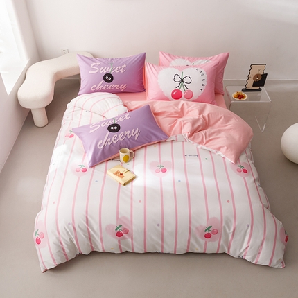 91家纺网 家纺一手货源 找家纺 （总）富瑞阁 2024新款ins13372全棉数码印花四件套