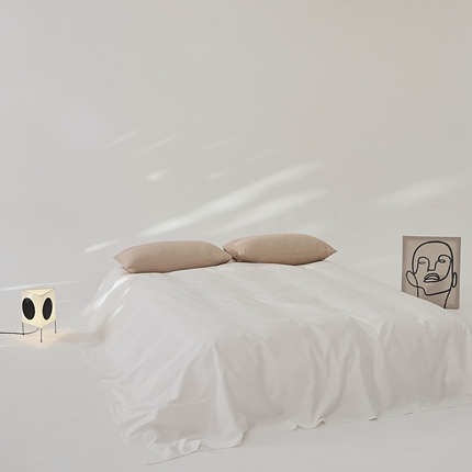 8小时  2024新款40S懒虫四件套系列---单床单 懒虫-白