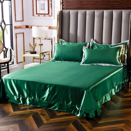 91家纺网 家纺一手货源 找家纺 （总）5经年 2025年奢华真丝手感水洗冰丝天丝单床单直播爆款 初见系列