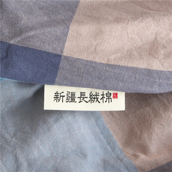 91家纺网 家纺一手货源 找家纺 喜居 2024新款A类色织纯棉水洗棉100%新疆棉全棉床笠 晨曦格