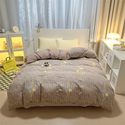 91家纺网 家纺一手货源 找家纺 （总）尚帛 2024新款新疆棉磨毛印花单品被套