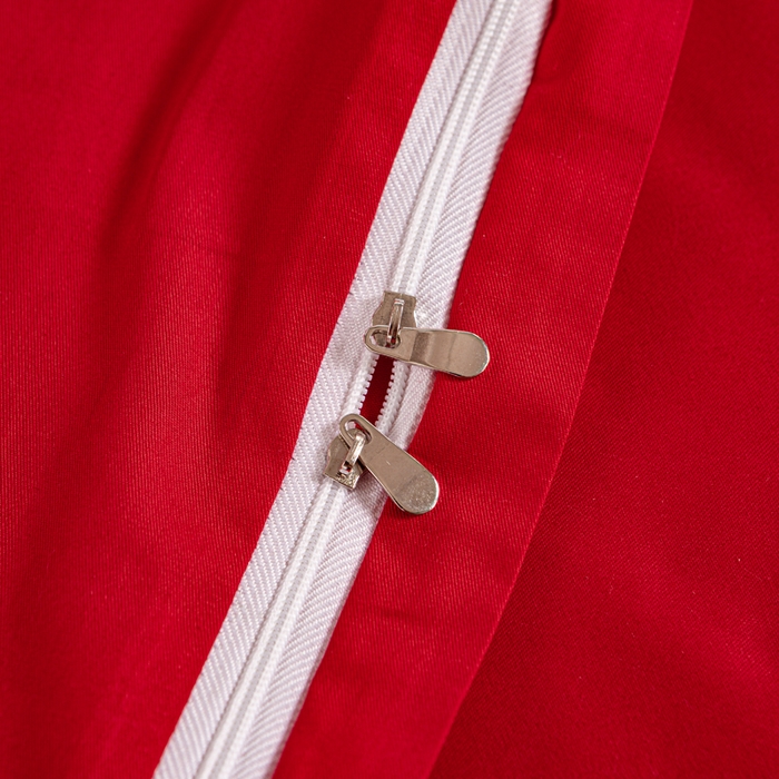 91家纺网 家纺一手货源 找家纺 银石 2024新款60新疆长绒棉大红婚庆绣花四件套 倾心一片