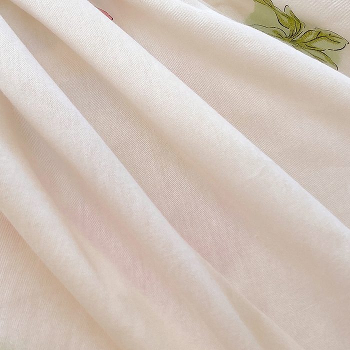 91家纺网 家纺一手货源 找家纺 洺兰家居 2025新款全棉喷气印花单床笠纯棉小清新花卉北欧风床套/枕套 蘑菇兔