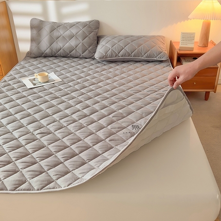 91家纺网 家纺一手货源 找家纺 （总）曼陀罗 2025新款A类无染大豆纤维床护垫