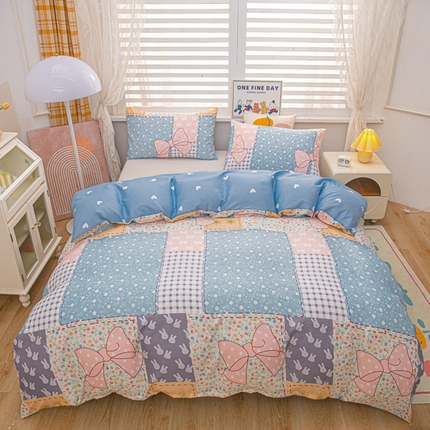 91家纺网 家纺一手货源 找家纺 （总）莎臣豹 2025新款植物羊绒单品印花被套可配同款枕套